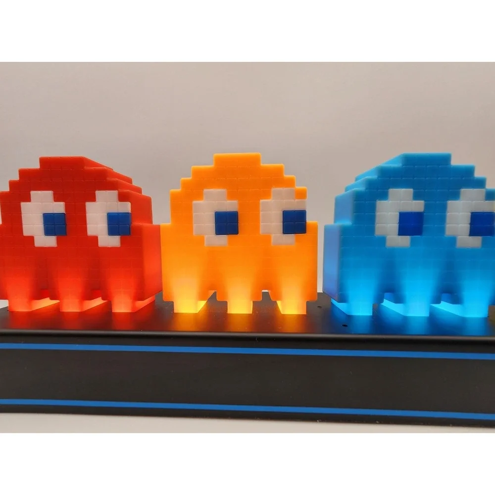 Pac-Man‎ and Ghosts Light 3 Modes Lamp Collectible Video Game - Tested Works